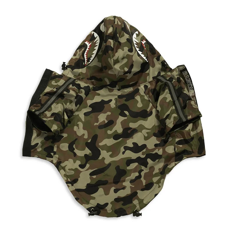 Dog Raincoat Windbreaker Hoodie for Small & Big Dogs
