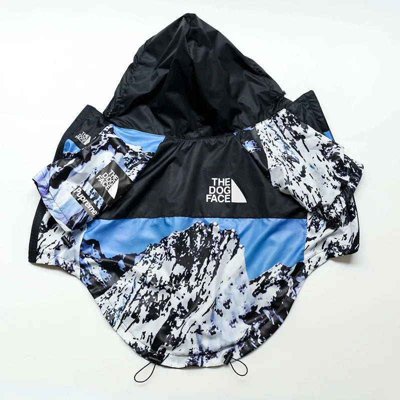 Dog Raincoat Windbreaker Hoodie for Small & Big Dogs