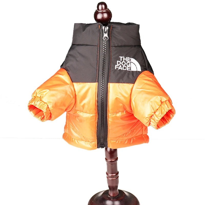Large Winter Windproof Reflective Dog Jacket