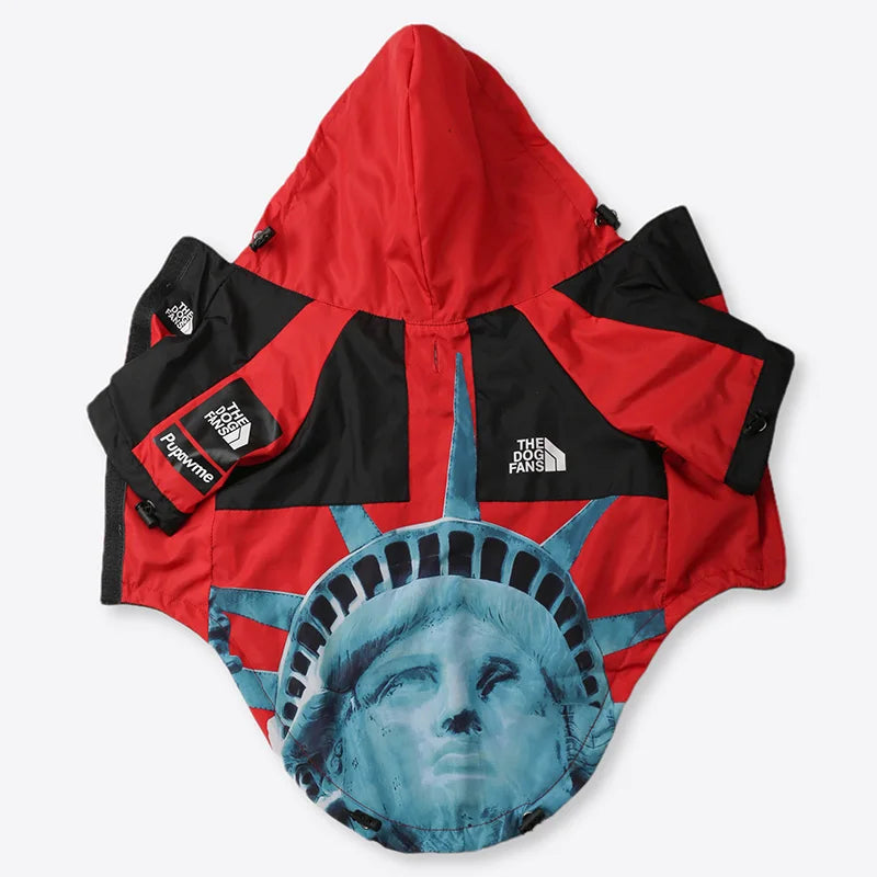 Dog Raincoat Windbreaker Hoodie for Small & Big Dogs
