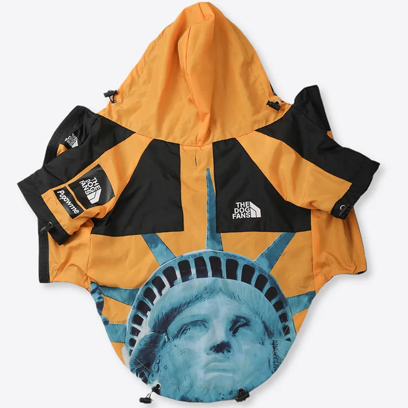 Dog Raincoat Windbreaker Hoodie for Small & Big Dogs