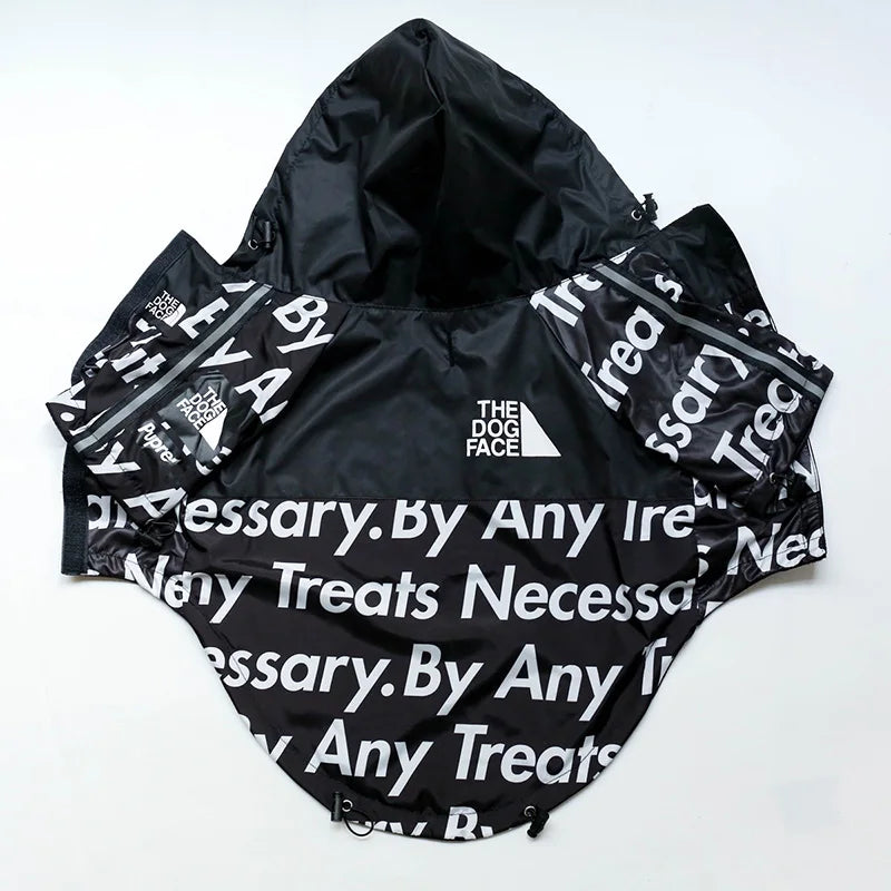 Dog Raincoat Windbreaker Hoodie for Small & Big Dogs