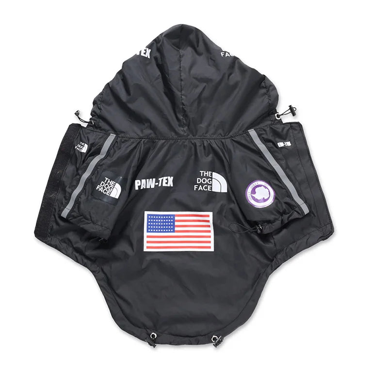 Dog Raincoat Windbreaker Hoodie for Small & Big Dogs