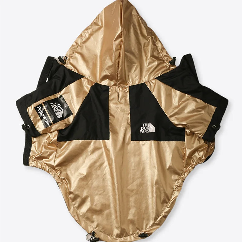 Dog Raincoat Windbreaker Hoodie for Small & Big Dogs