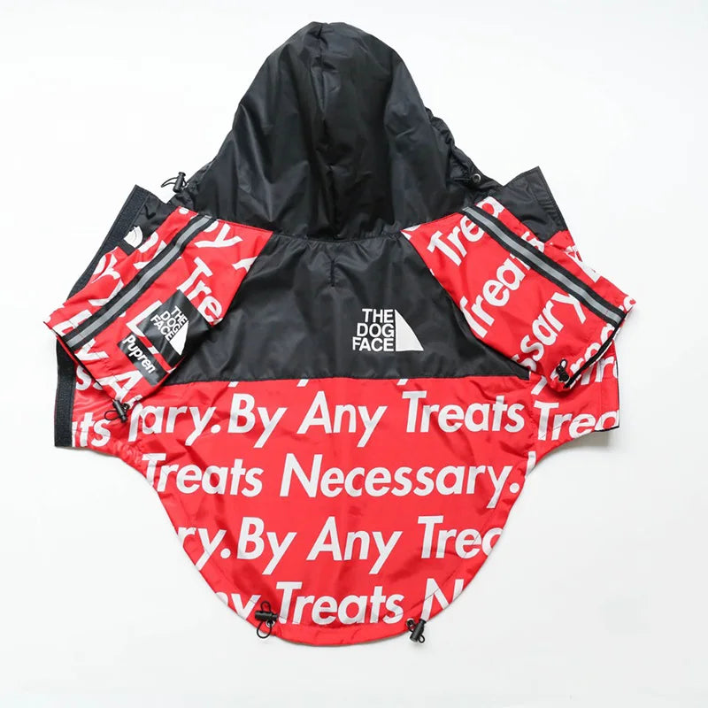 Dog Raincoat Windbreaker Hoodie for Small & Big Dogs