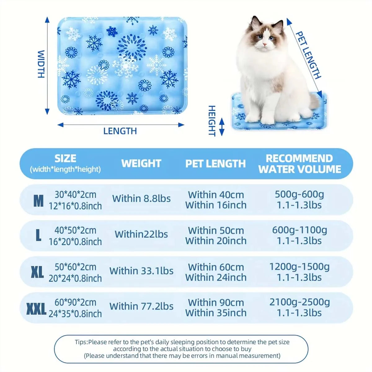 Pet Cooling Mat – Water-Activated Cool Pad for Dogs & Cats