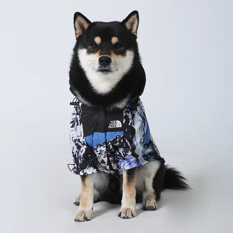 Dog Raincoat Windbreaker Hoodie for Small & Big Dogs