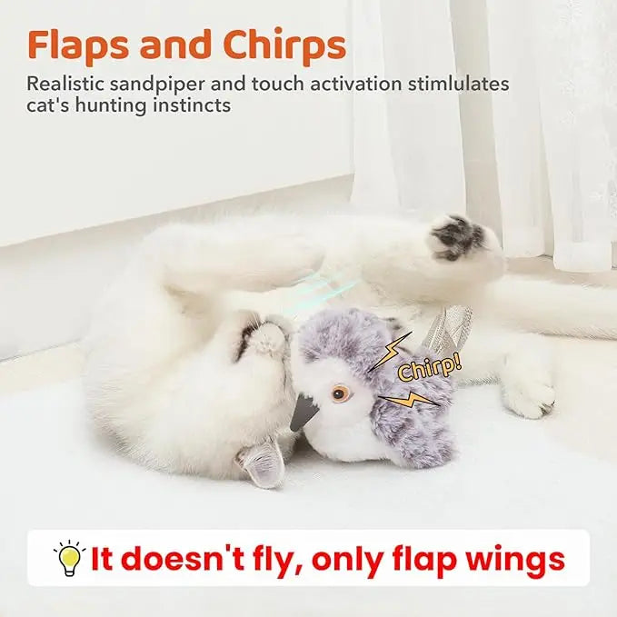 Flapping Bird Catnip Kicker Toy