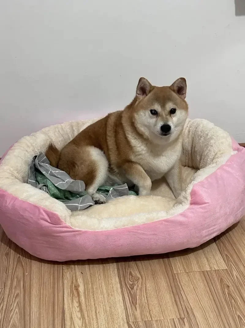 Soft Dog & Cat Bed – Warm Cushion Sofa for Medium & Large Pets