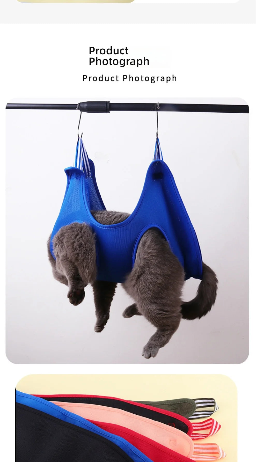 Pet Grooming Restraint Bag – Anti-Scratch Nail Cutting & Bath Hammock