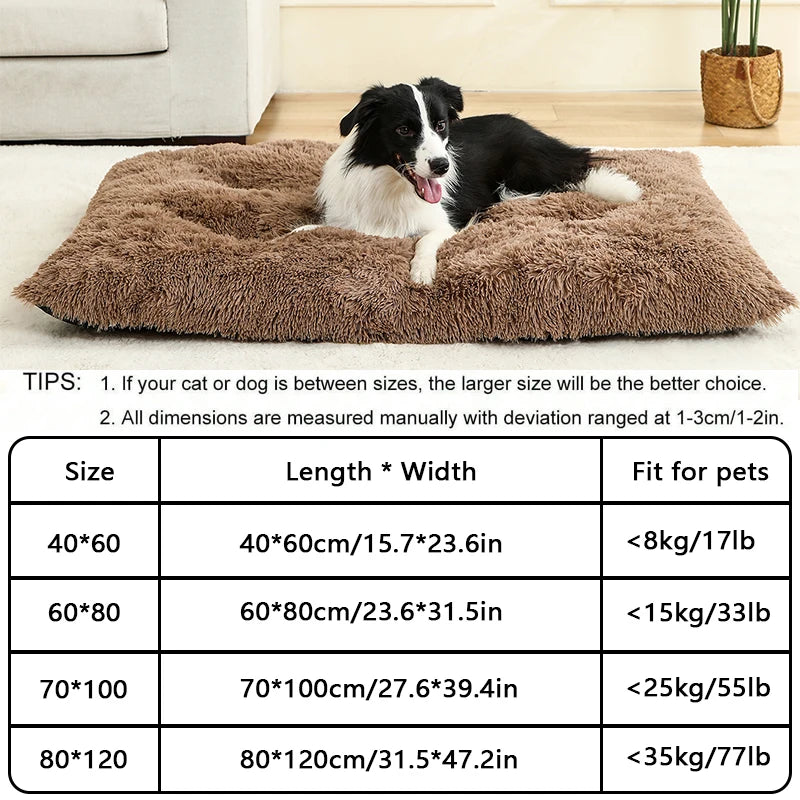 Soft Plush Dog & Cat Bed Cushion