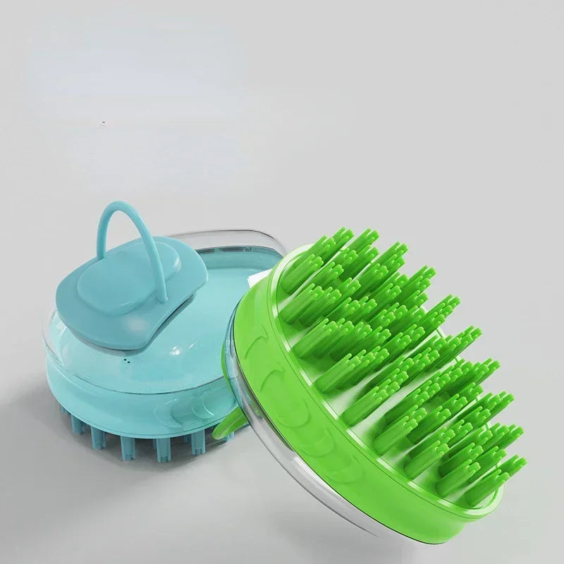 Silicone Dog Bath & Massage Shampoo Brush