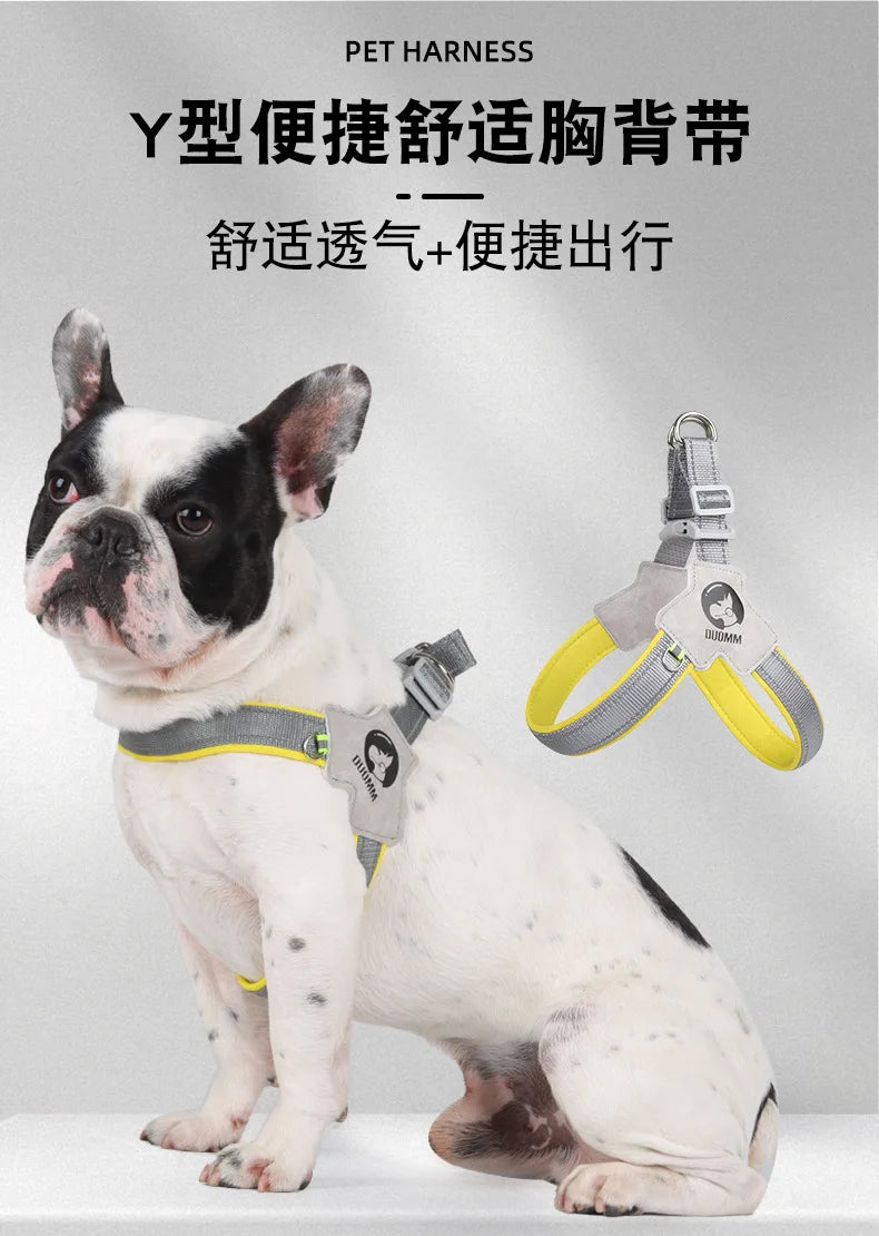 Adjustable Reflective Mesh Dog Harness – For Small & Large Dogs and Cats