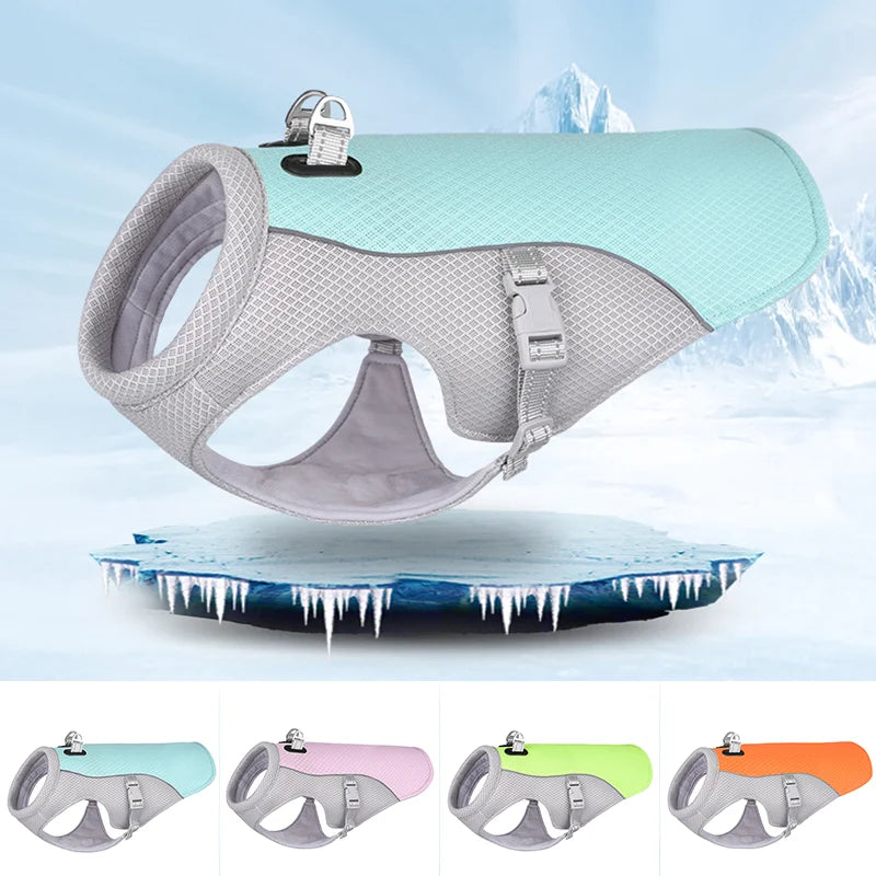 Reflective Dog Cooling Vest with Quick-Release – Summer Jacket for All Sizes