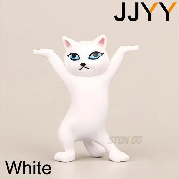JJYY Cat Statue Pencil Holder Desktop Ornament
