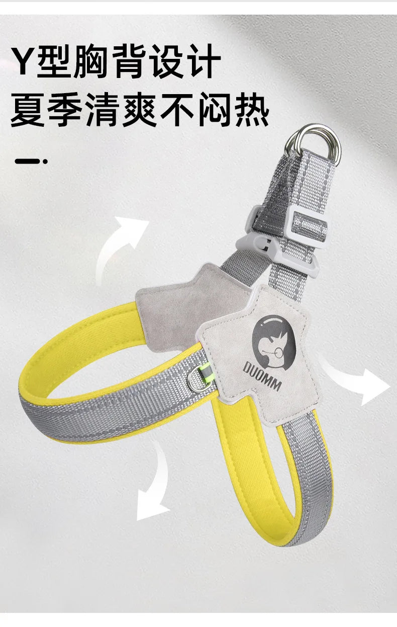 Adjustable Reflective Mesh Dog Harness – For Small & Large Dogs and Cats