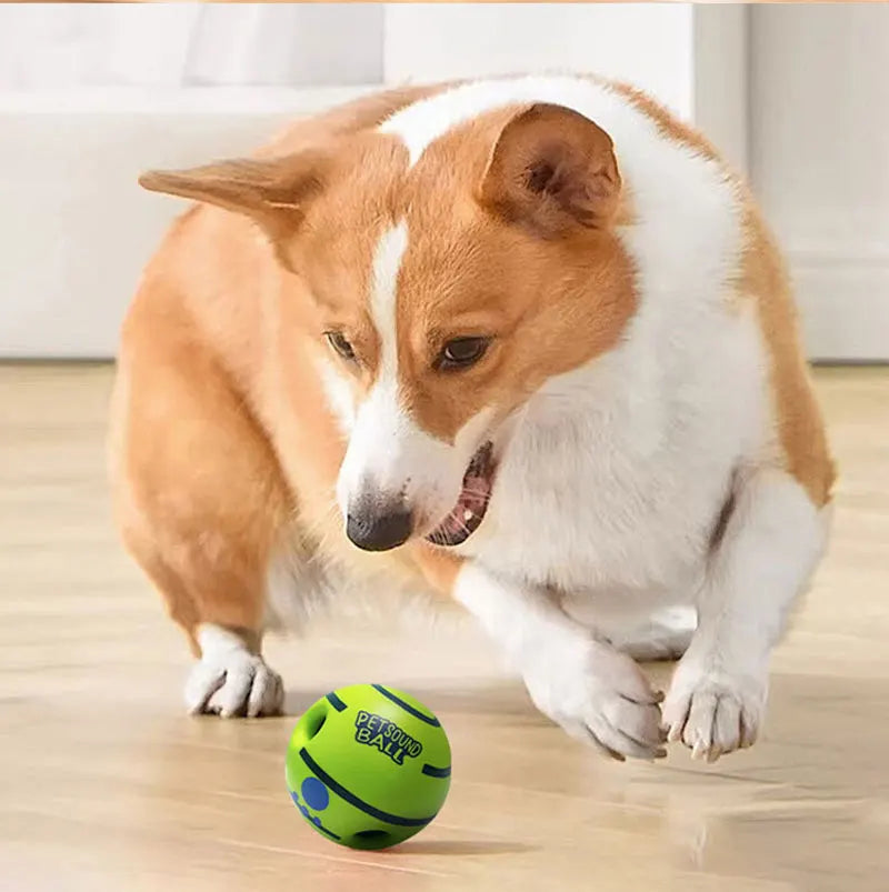 Wobble Wag Glow Ball – Interactive Giggle Dog Toy