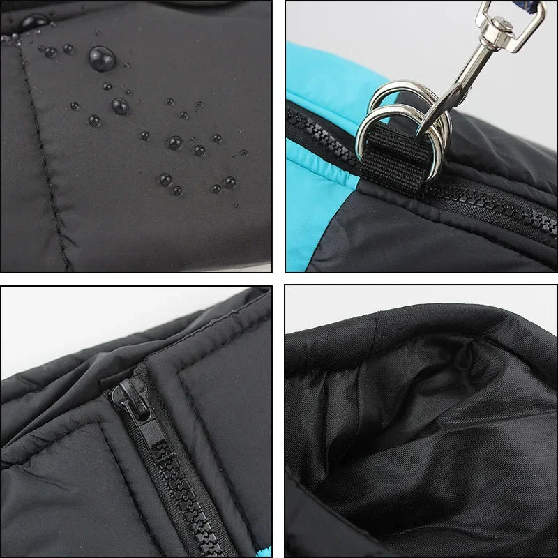 Waterproof Padded Dog Coat with Zipper