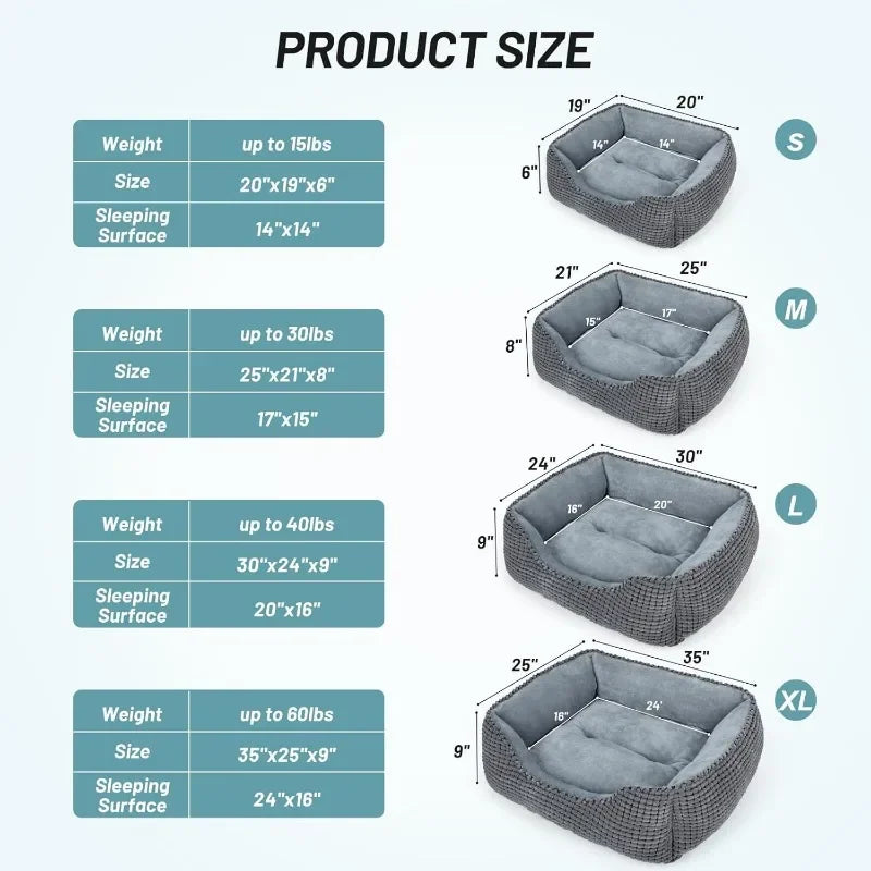 Orthopedic Washable Dog & Cat Bed