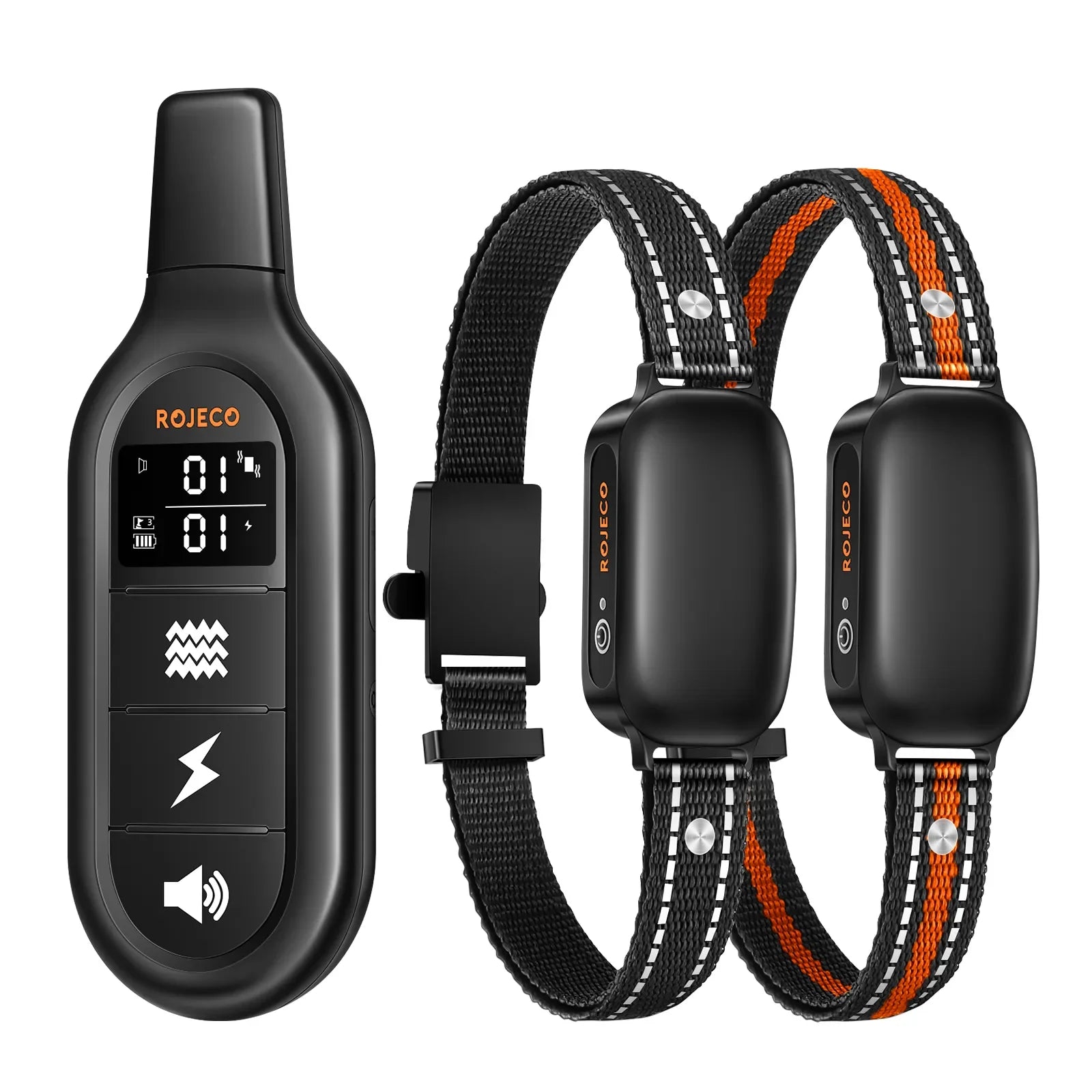 ROJECO Rechargeable Waterproof Dog Training Collar