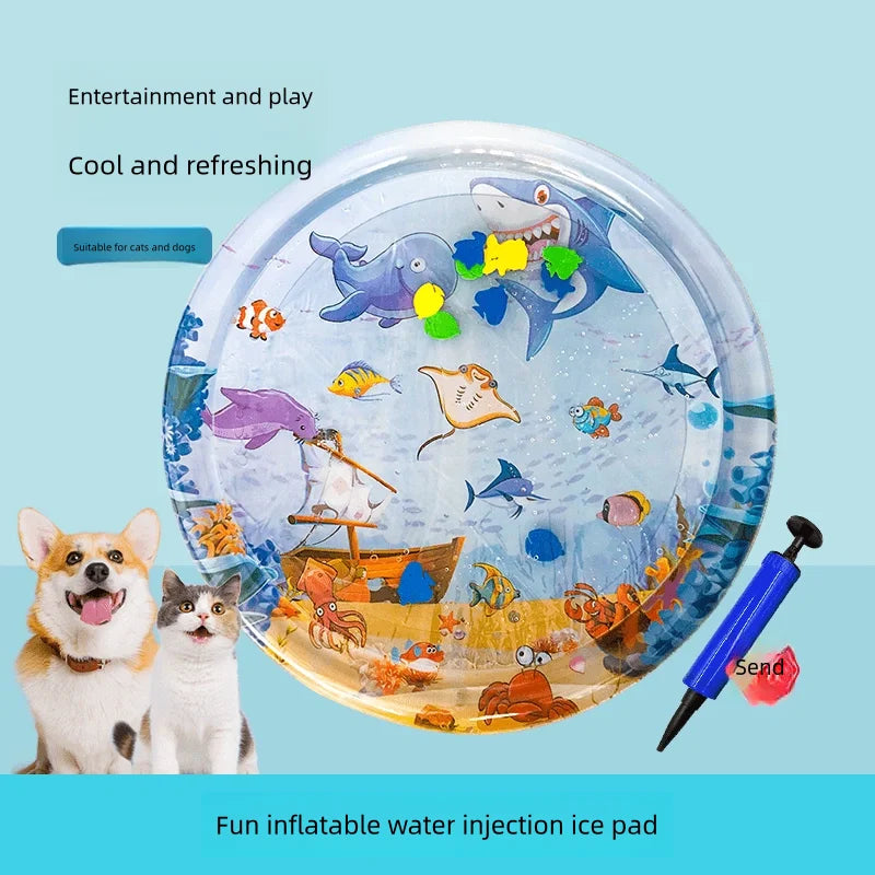Summer Cooling Pet Ice Pad – Water Bed Mat for Dogs & Cats