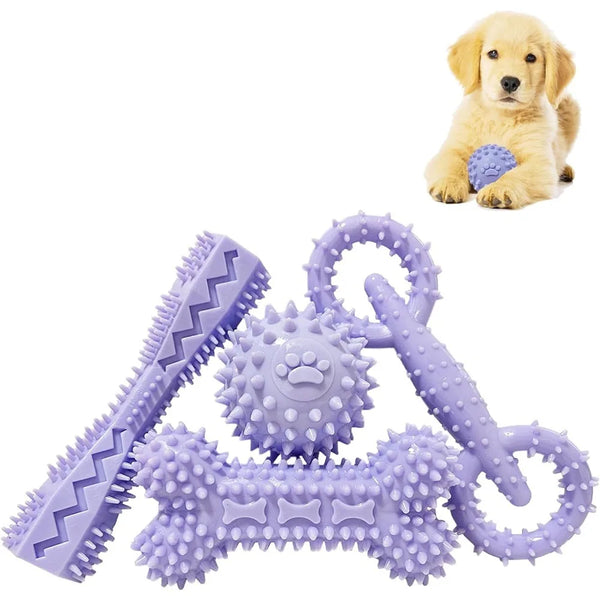 Puppy Teething Chew Toy with Food Dispenser