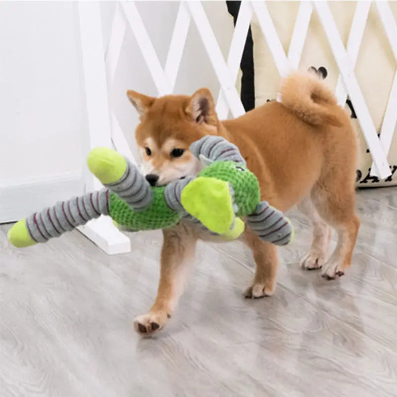 Plush Squeaky Chew Toy – Durable Animal Shape for Large Dogs