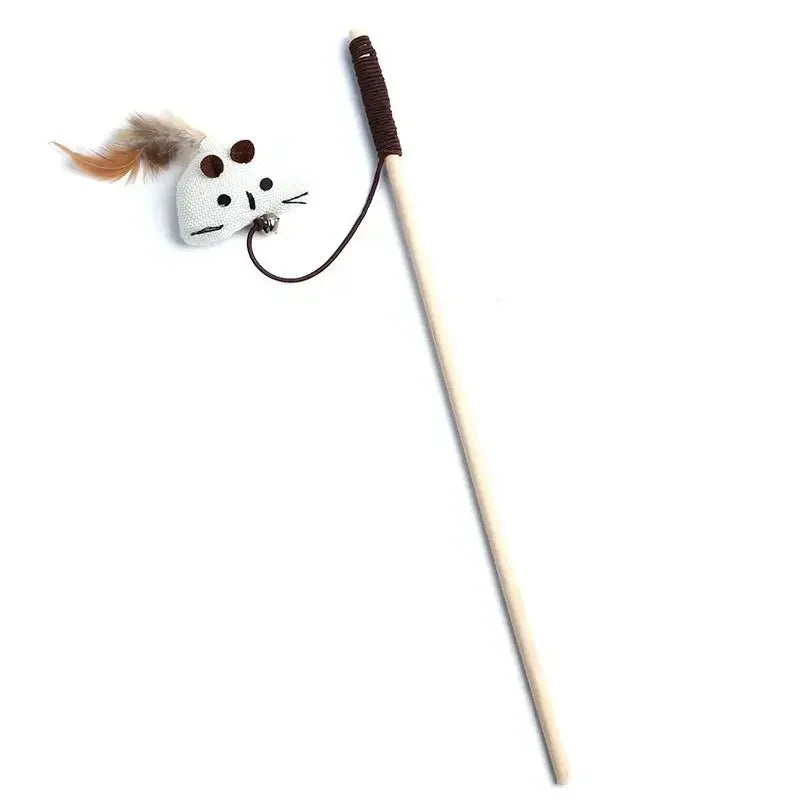 Colorful Feather Cat Teaser Wand