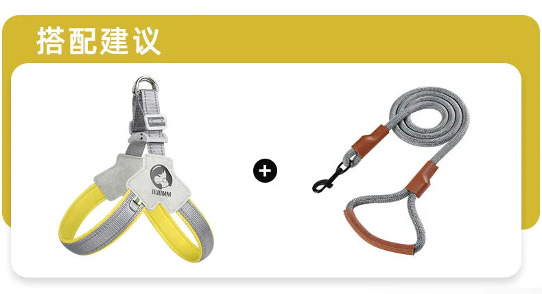 Adjustable Reflective Mesh Dog Harness – For Small & Large Dogs and Cats