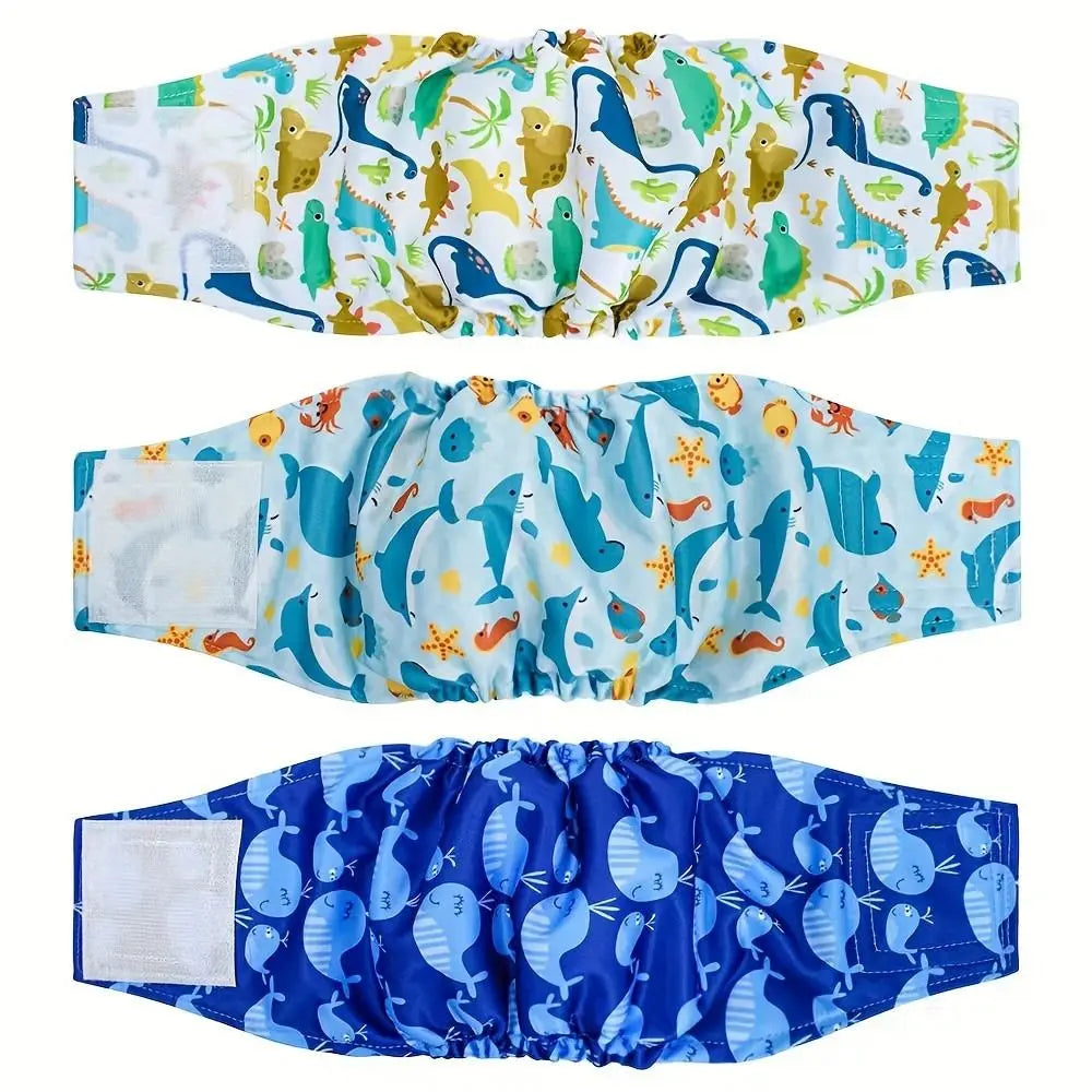 Reusable Dog Diapers – Washable Belly Bands with Leakproof Lining