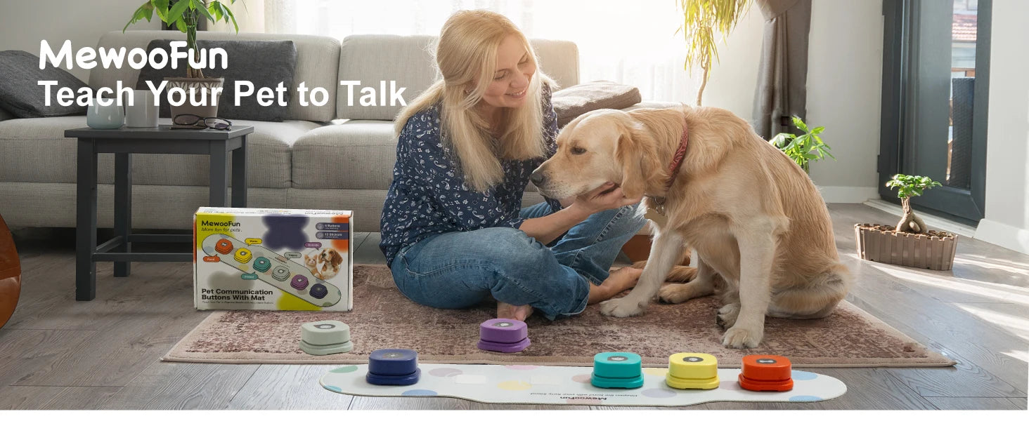 Mewoofun Voice Recording Button Dog Communication & Training Set