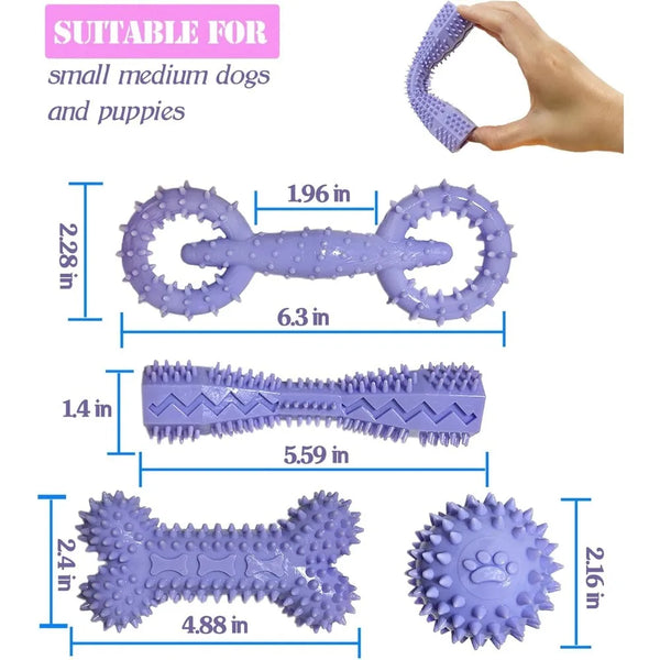 Puppy Teething Chew Toy with Food Dispenser
