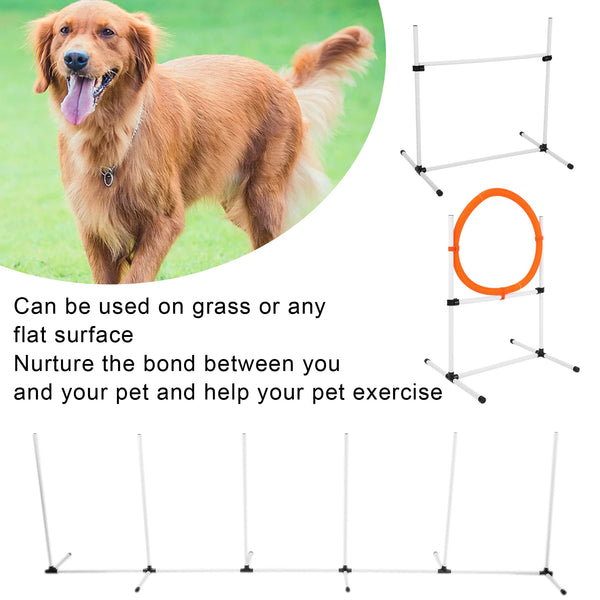 Adjustable Dog Jump Hurdle Set