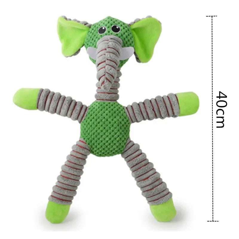 Plush Squeaky Chew Toy – Durable Animal Shape for Large Dogs