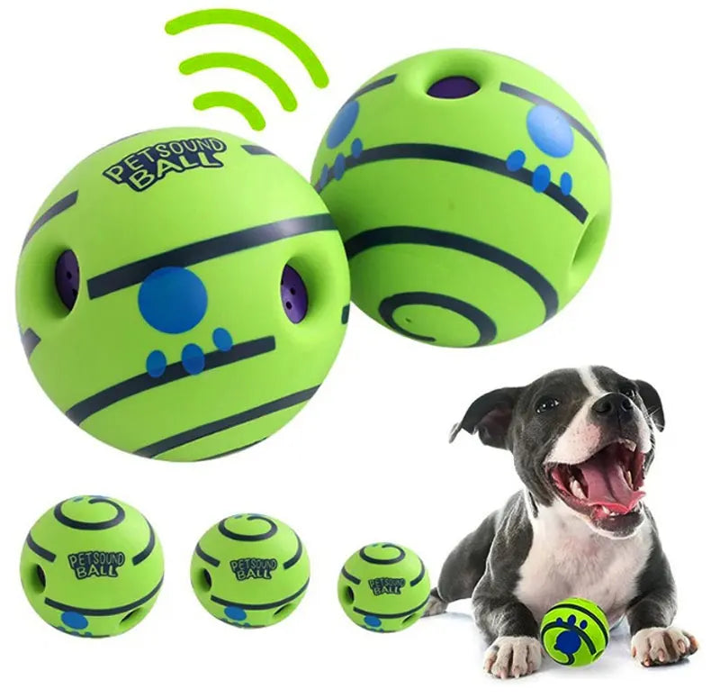 Wobble Wag Glow Ball – Interactive Giggle Dog Toy
