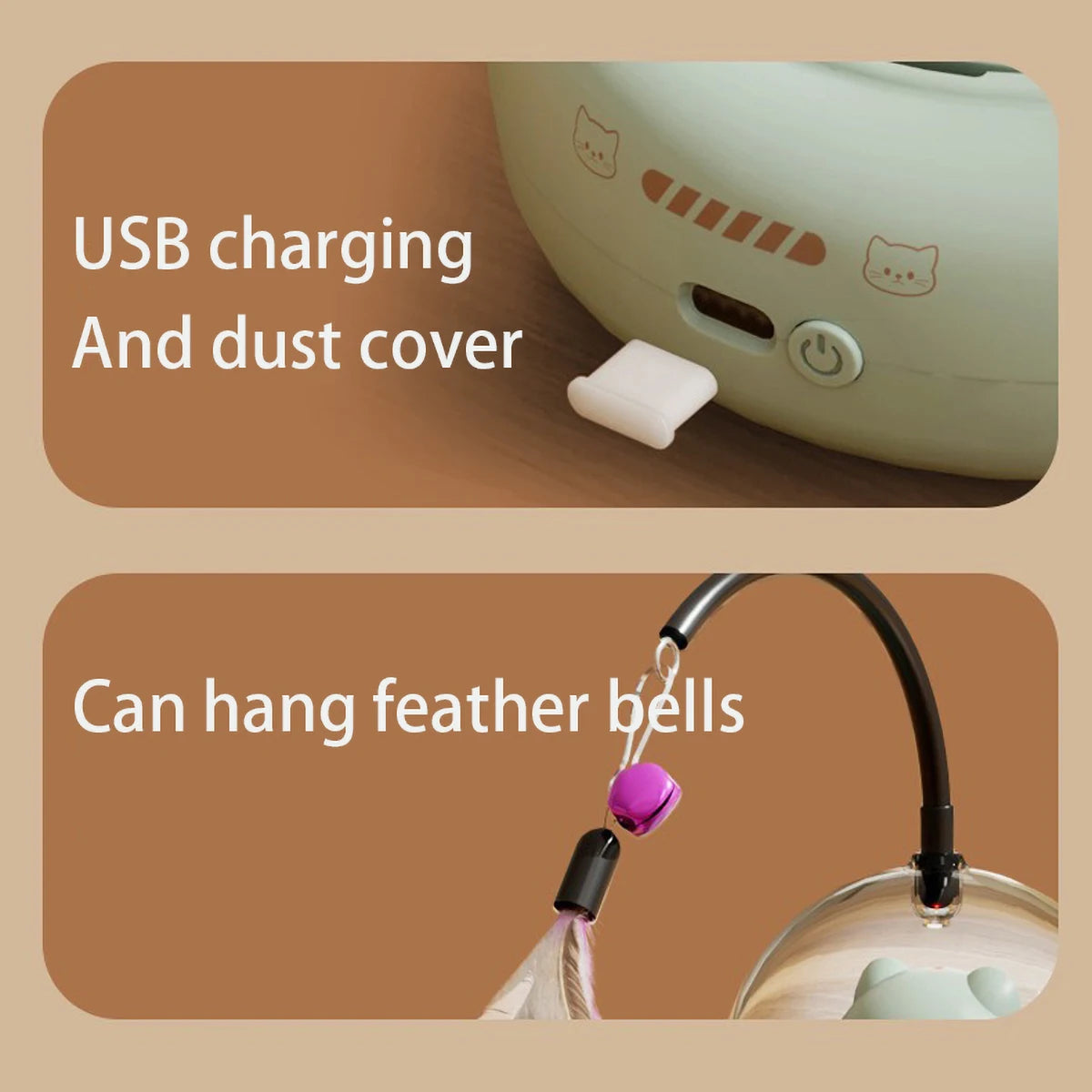 Intelligent Cat Toy Red Dot Laser with RainIntelligent Red Dot Laser Cat Toy with Rainbow Light & USB Chargingow Light Obstacle Avoidance USB Charging Automatic Standby Bionic Cat Teaser