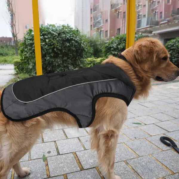 Warm Reflective Snow Jacket for Large Dogs