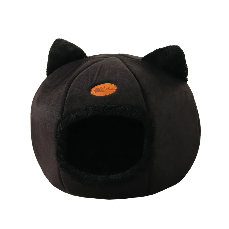 Cozy Winter Deep Sleep Cat & Small Dog Bed