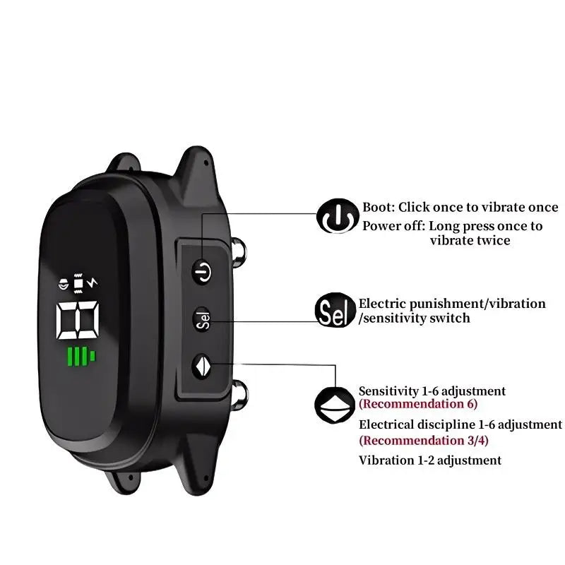 YHLC Automatic Anti-Bark Dog Collar – Rechargeable Training Collar