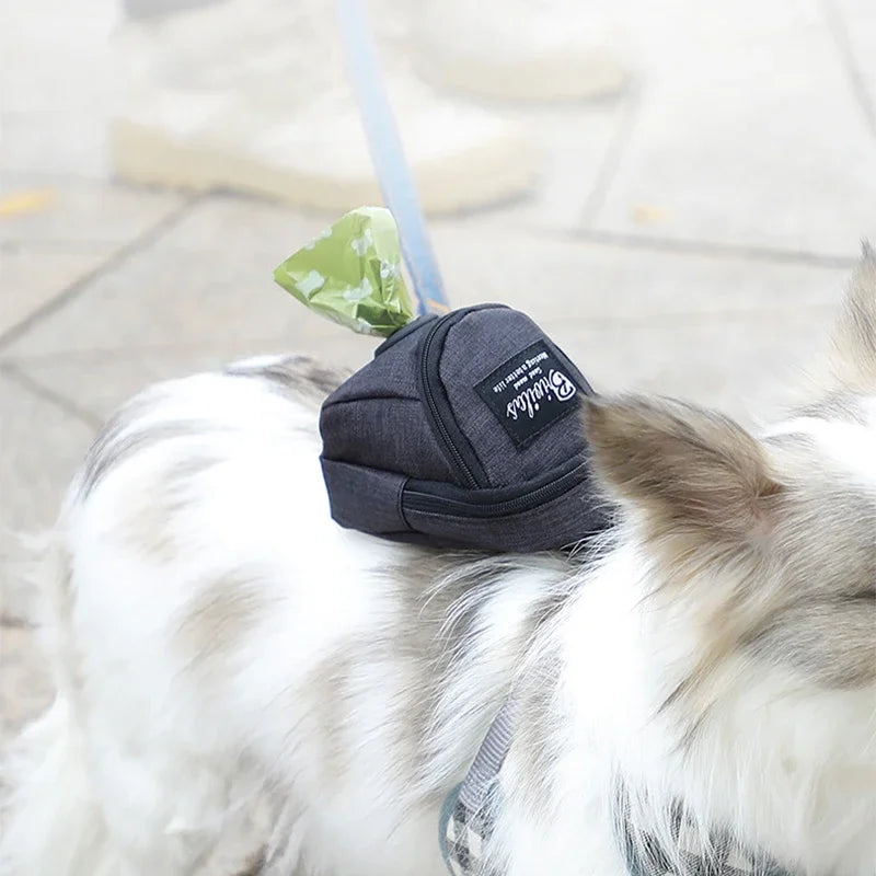 Portable Dog Training Treat Pouch with Poop Bag Dispenser