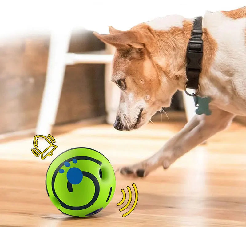 Wobble Wag Glow Ball – Interactive Giggle Dog Toy