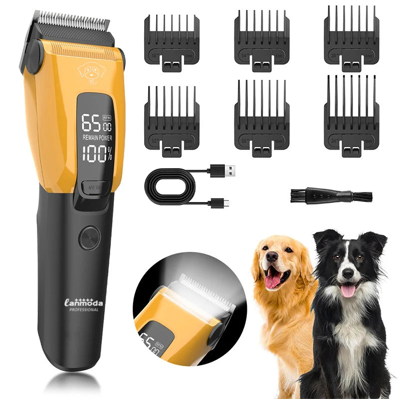Professional Type-C Rechargeable Pet Hair Trimmer – For Dogs & Cat