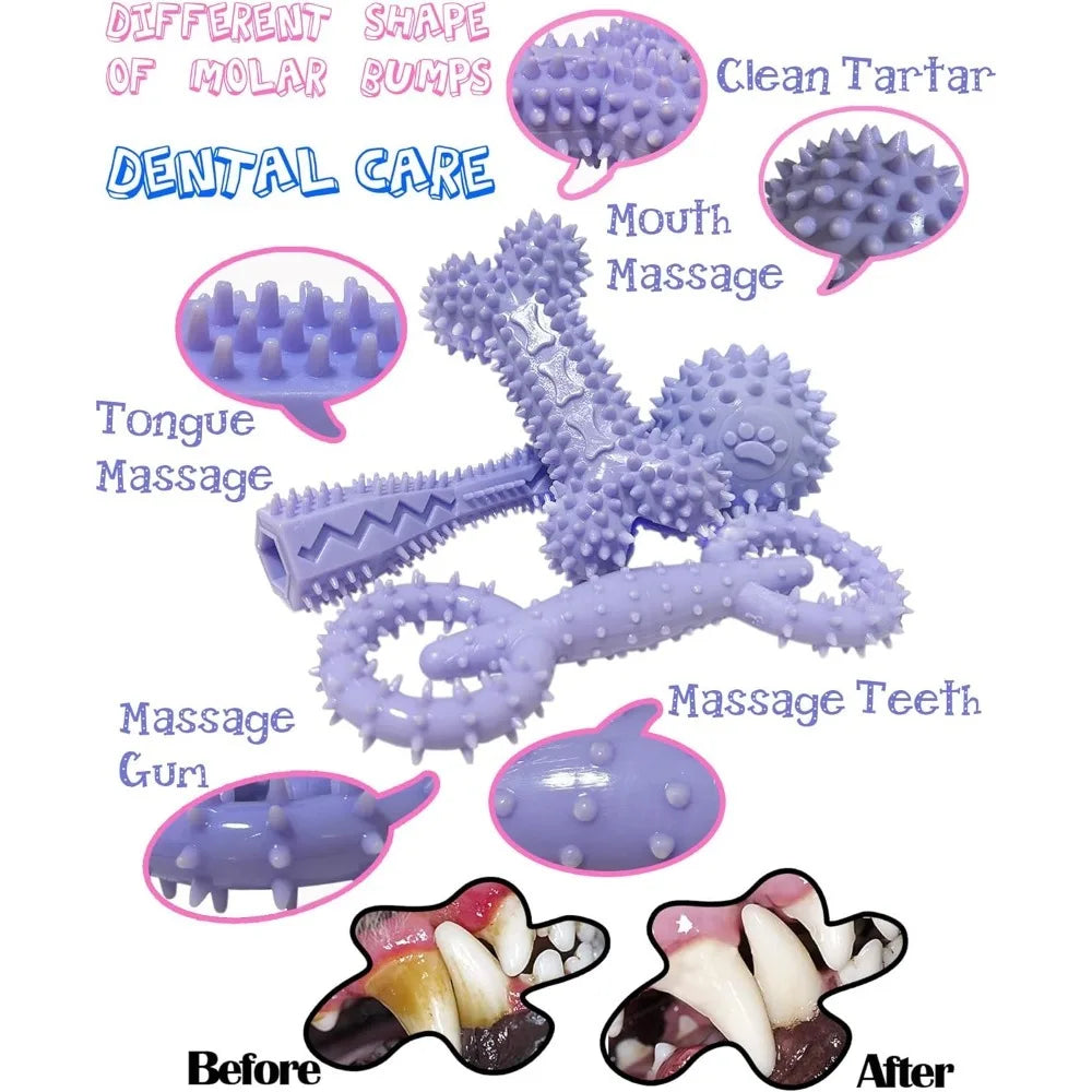 Puppy Teething Chew Toy with Food Dispenser