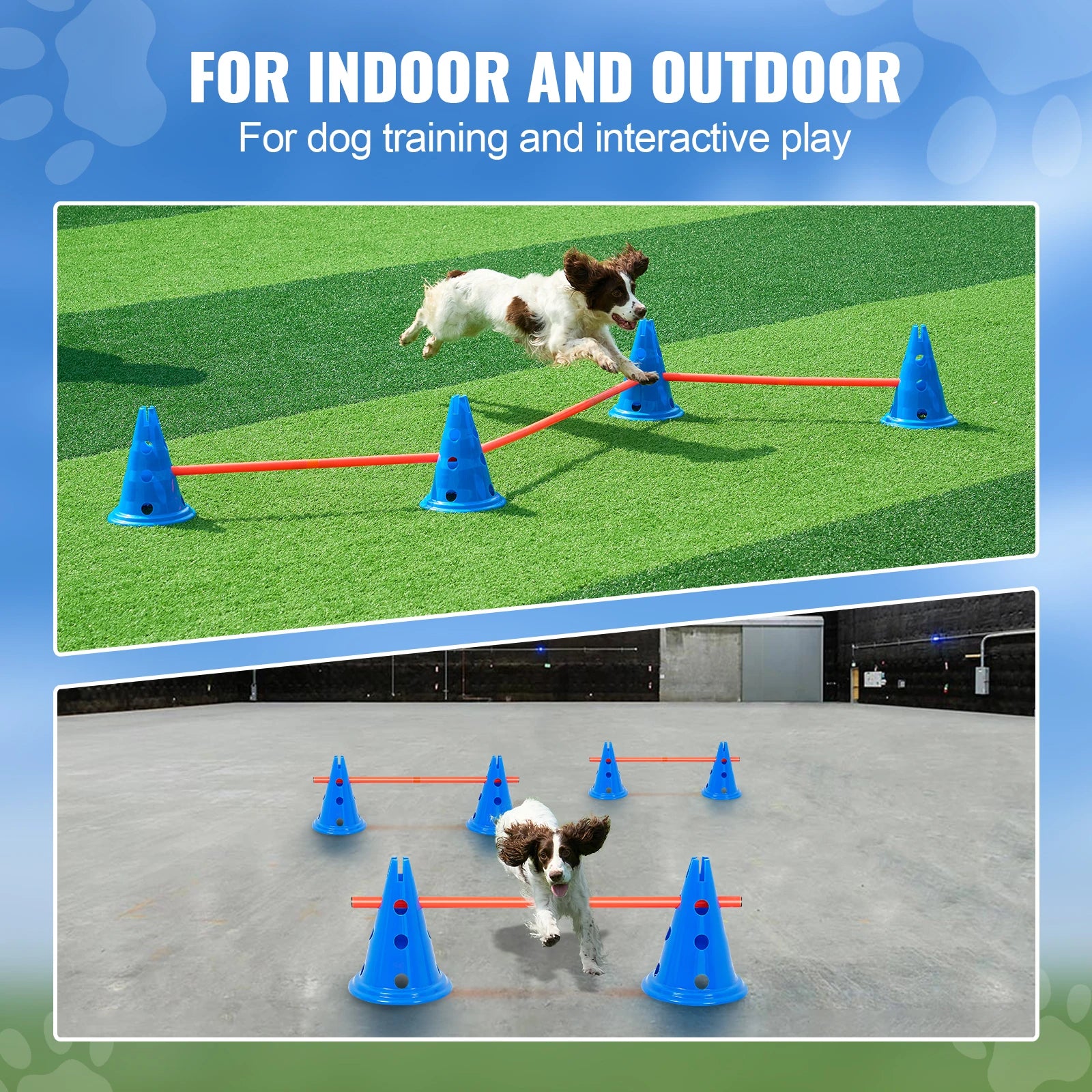 VEVOR Adjustable Dog Agility Hurdle Set