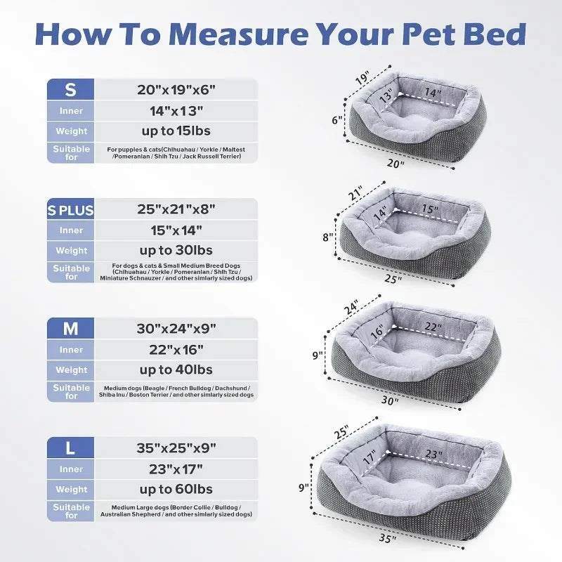 Medium Orthopedic Washable Dog Bed