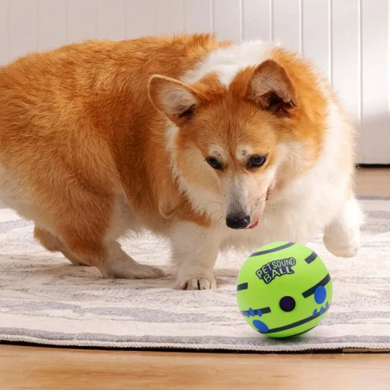 Wobble Wag Glow Ball – Interactive Giggle Dog Toy