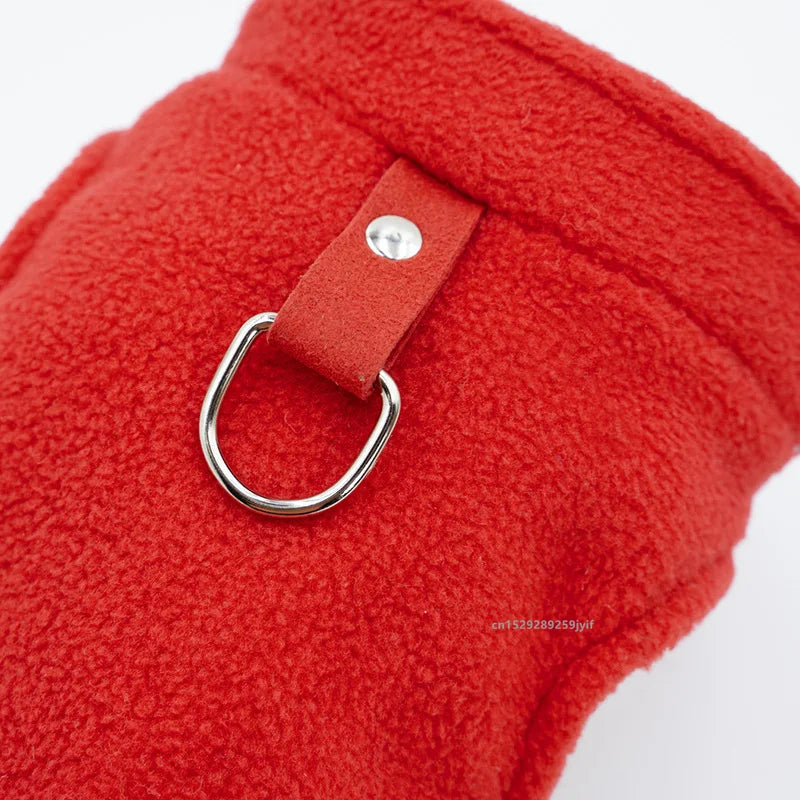 Winter Warm Dog & Cat Jacket Vest with D-Ring