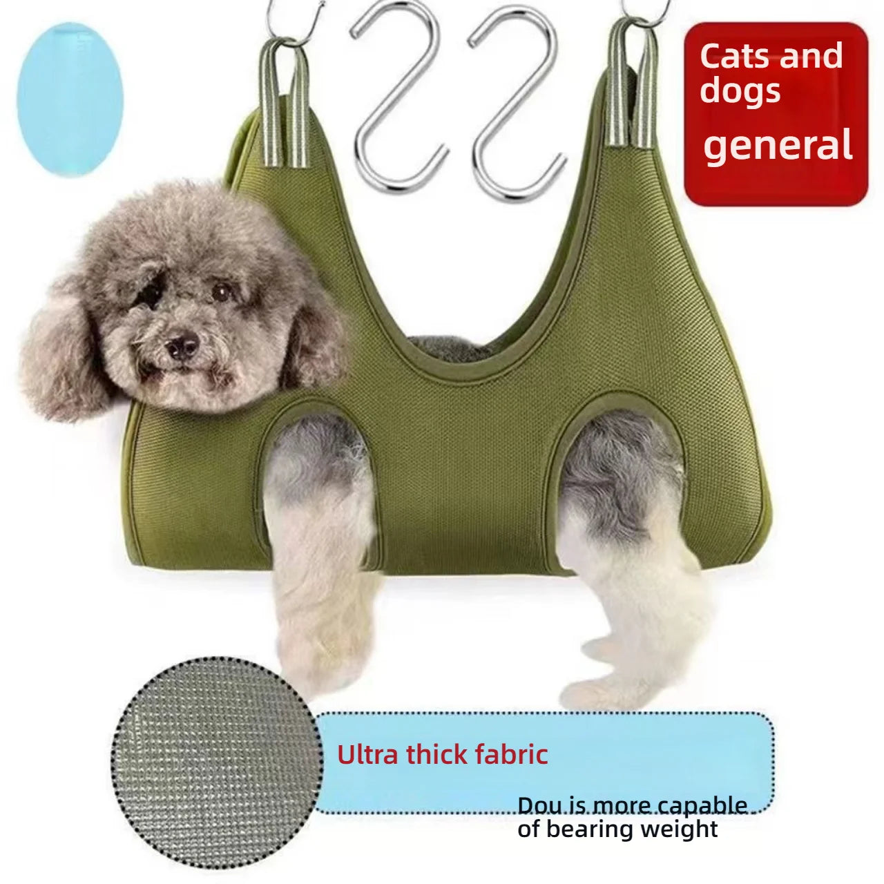 Pet Grooming Restraint Bag – Anti-Scratch Nail Cutting & Bath Hammock