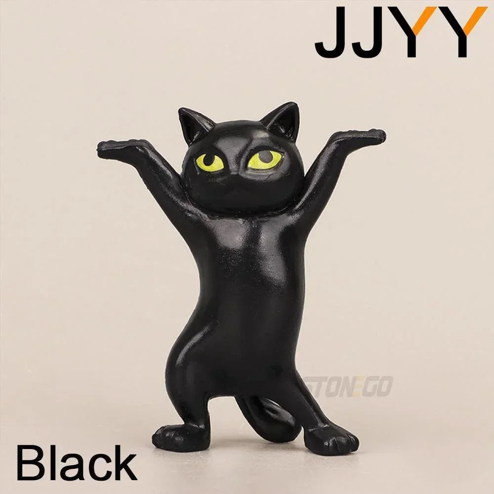 JJYY Cat Statue Pencil Holder Desktop Ornament