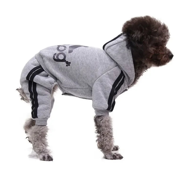 Winter Hoodie Jumpsuit for Small to Large Dogs